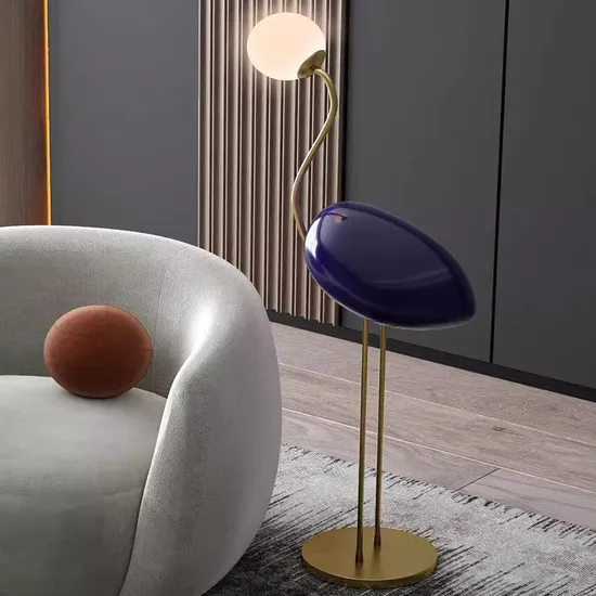 Newest Design Creative Bird Stand Lamp Unique Fancy Resin Flamingo Floor Lamp 
