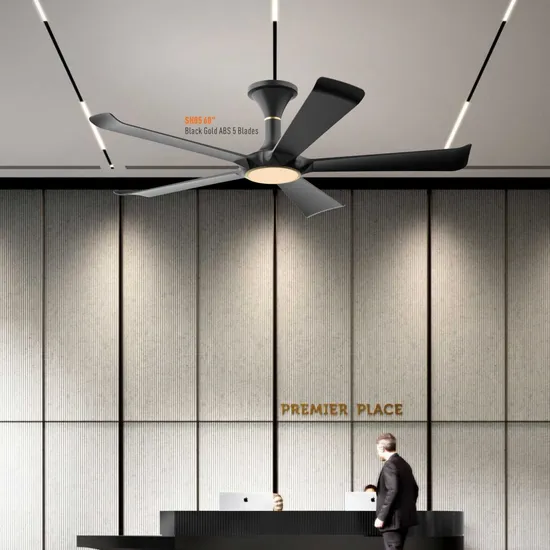 48′ DC Motor Ceiling Fan Lighting 6speed ABS 5 Blades Fan Light with 3CCT Dimmable Lighting Remote Control for Summer Cooling 