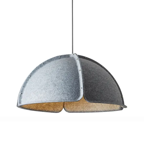 2024 Best Seller for European Market Scandinavian Simple Design Indoor Molded Pet Felt Office Decoration Chandelier Luxury Hanging Ceiling Light Lighting 