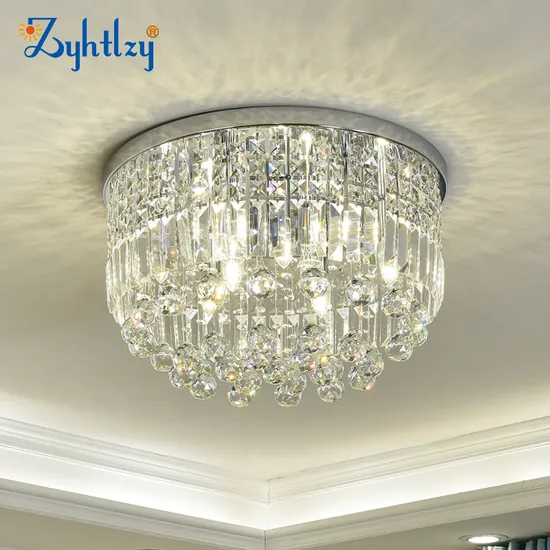 Elegant Round Ceiling Lamp Modern Crystal Pendant Light for Indoor Decor 6014 