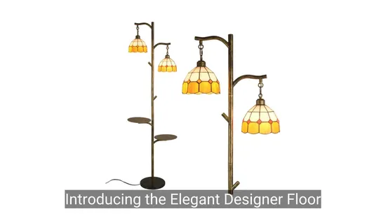 Elegant Designer Floor Lamp with Adjustable Brightness and Design 