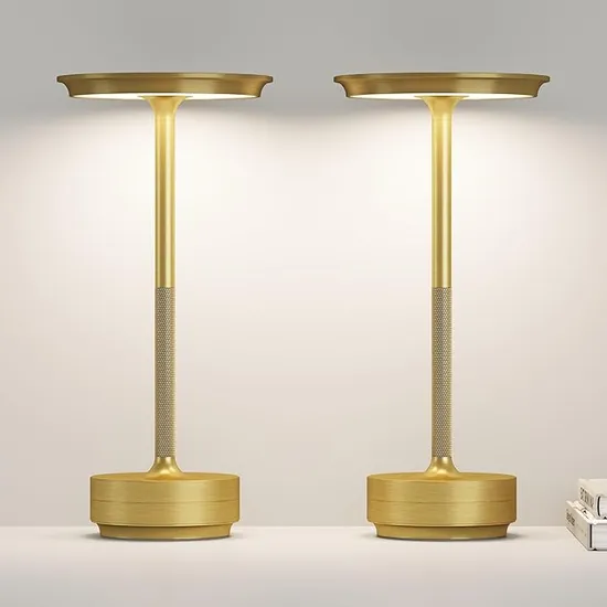 Restaurant Luxury Cordless Rechargeable Aluminum Metal Touch Hotel Bar Living Room Reading Decoration LED Table Lamp 