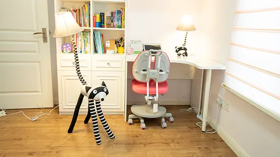 Luxury LED Floor Lamp with Animal Doll Design and Washable Fabric for Home Reading 